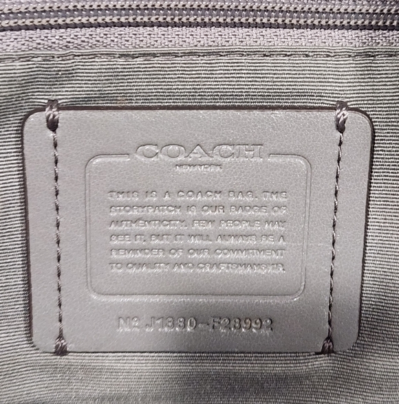 Grey Coach Lexy Pebble Leather Shoulder Bag - Style F28992 - Picture 7 of 15